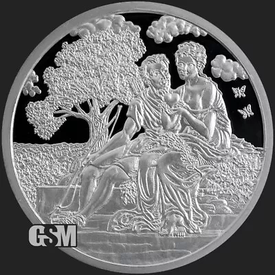 $532.58 • Buy 2022 - 5 Oz THE LOVER MICROMINTAGE PROOF .999 FINE SILVER COA #199 - IN STOCK