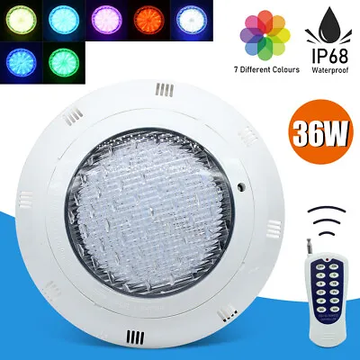 36W Swimming Pool Light RGB LED Underwater Lamp Spa Light Waterproof W/Remote • $40.86