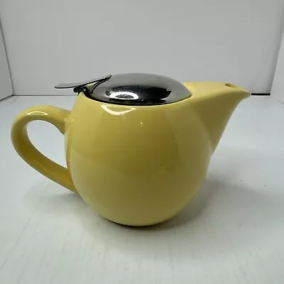 Hues N Brews 16 Oz Yellow Tea Coffee Pot Mid Century Modern Style • $14.25