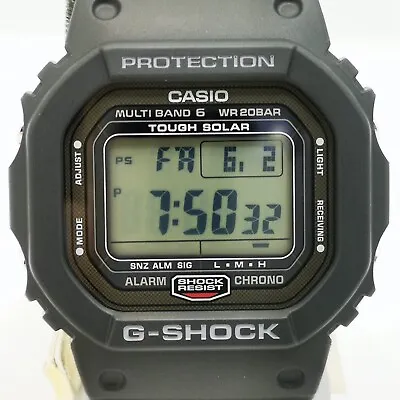 CASIO G-SHOCK GW-5000U-1JF Black Solar Radio Digital Men's Watch New In Box • $232