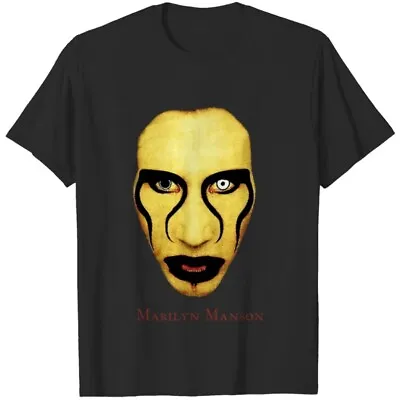 Rare Marilyn Manson Black Cotton Unisex Short Sleeve T-Shirt All Sizes S-2345Xl • $16.99