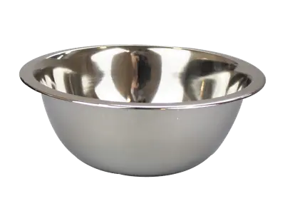 Deep Mixing Bowl Cooking Baking Stainless Steel Bowl Flat Base  • £5.99