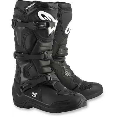 Alpinestars Tech 3 Motocross MX Off-Road Boots Black Size 10 • $249.95