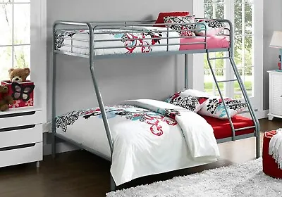 £234.81 • Buy New Triple Bunk Bed Double & Single Metal Frame High Sleeper Children Kids Beds