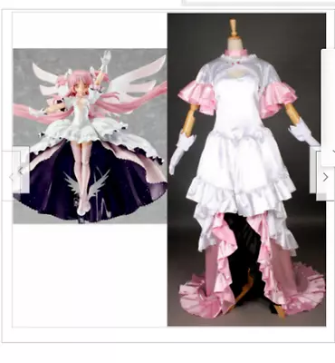 Puella Magi Madoka Magica Cosplay Madoka Kaname Costume Pink Dress Luxury Dress • $92