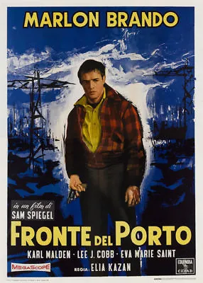 On The Waterfront Marlon Brando Vintage Movie Poster Print 10 • $6.49