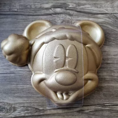 Disney Mickey Mouse Santa Hat Christmas Copper Holiday Baking Mold - BNIP • £5.24