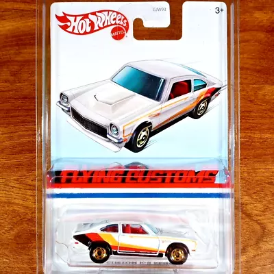 Hot Wheels Flying Customs Custom V-8 Vega White Gold HO Hot Ones Malaysia 2020 • $20.97