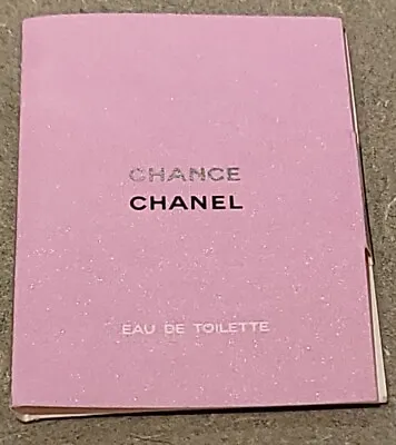 SEALED VINTAGE CHANEL CHANCE EAU EDP PARFUM PERFUME SAMPLE VIAL Pink Card 2002 • £5.69