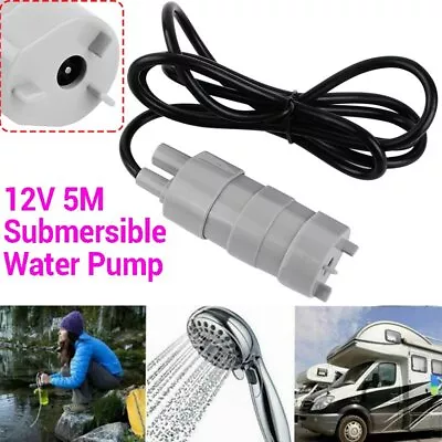 UK 12V Water Pump Submersible Caravan Camper Motorhome High Flow Water Pump • £9.99