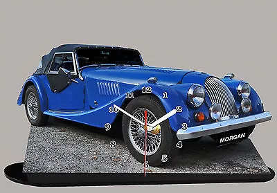 £30 • Buy MODEL CARS, MORGAN BLUE -01,11,8x 7,8 Inches And Aluminium With Clock