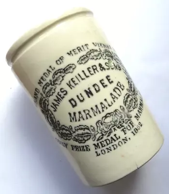 1lbslim Shape JAMES KEILLER DUNDEE MARMALADE Transfered Pot Crock C 1910s • £20