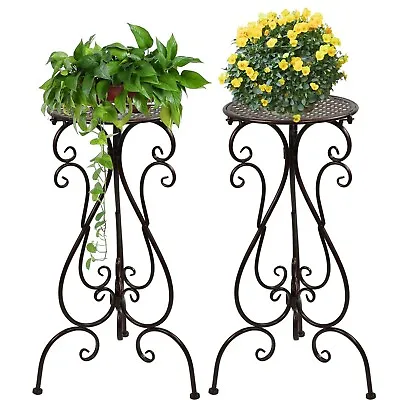 NAKUPE 22.5in Tall Plant Stands 2 Pack Indoor Outdoor Metal Flower Pot Holde... • $69.21