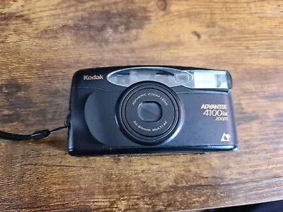 £13 • Buy Kodak Advantix 4100ix Zoom APS Film Point And Shoot Camera Black Tested