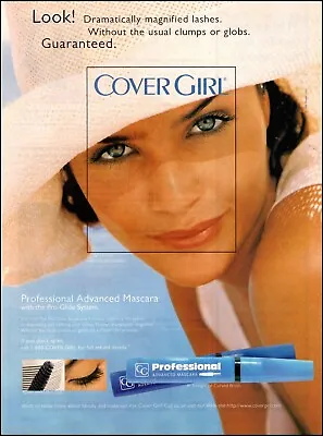 1996 Magazine AD  Professional Mascara  COVER GIRL HELENA CHRISTENSEN  020924 • £8.07