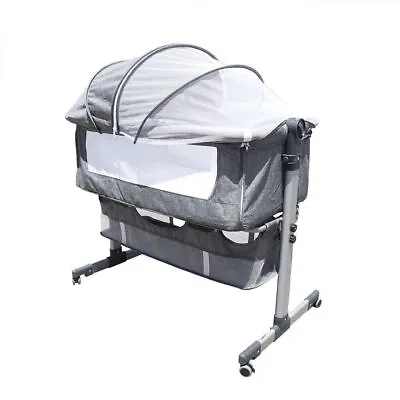 Portable Baby Bedside Bassinet Sleeper Infant Bassinet Crib Height Adjustable  • $88.35
