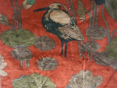 GP & J Baker Nympheus Velvet Birds And Water Lilies Various Colors And Sizes • $32