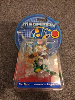 MegaMan NT Warrior Action Figure 2004 Mattel *Elecman Vs Woodshield Style... • £12.99