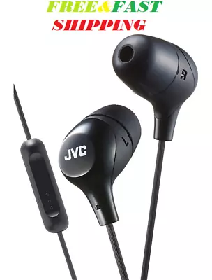 JVC Memory Foam Earbud Marshmallow Memory Foam Earbud With Mic Black (HAFX38MB) • $13.95