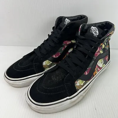 Vans Sk8-Hi Floral Shoes Mens US 7 721500 Black/Green • $39.99