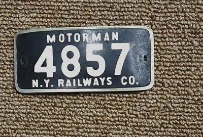 Vintage NY Railways Motorman's Hat Badge • £28.93