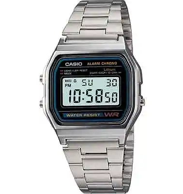 Casio A158WA-1 Classic Digital Watch Chronograph Alarm Date 7 Year Battery • $22