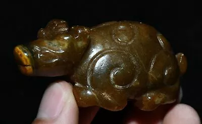 Rare Chinese Hongshan Cultue Old Jade Carving Dragon Loong Beast Amulet Pendant • $19