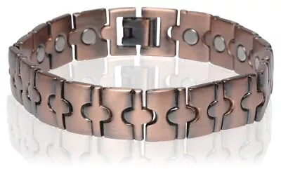 Antique Copper Magnetic Link Bracelet Arthritis Pain Relieve Bracelet Nifty • $15.90