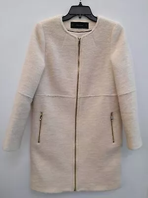 Zara Women's Wool White Size S Coat • $24.99