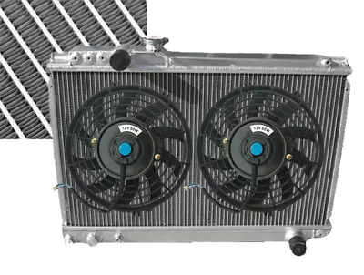 3ROW Aluminum Radiator+Fans For TOYOTA SUPRA MK3 SOARER MZ20 7MGTE 1986-1992 MT • $170