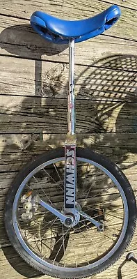 Vintage Schwinn Unicycle 18 Inch Wheel Blue Araya • $162.42