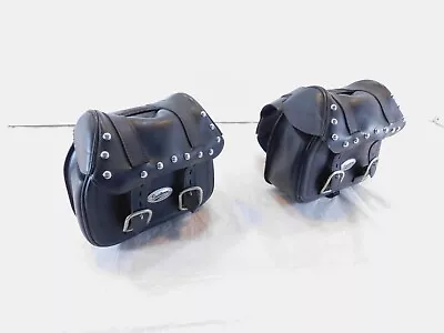 Yamaha Virago 1100 XV1100 Saddlemen Rear Black Dual Luggage Container Saddlebags • $99.99