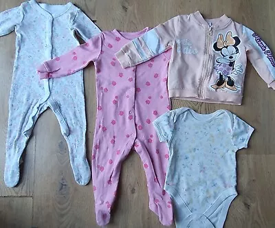 Baby Girl Clothes 6-9 Months Bundle Minnie Mouse Disney Baby Matalan  • £0.99