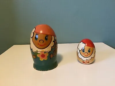 RUSSIAN Matryoshka Humpty Dumpty Gnome Elf Nesting Dolls • $6