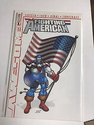 Fighting American 1 -1997 1st Awesome Comics Ed Mcguinness VARIANT Platt Art 9.4 • $10.13