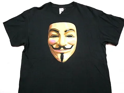 $49.50 • Buy Original 2005 V For Vendetta Shirt V Mask Movie Promo DC Comics Guy Anonymous L