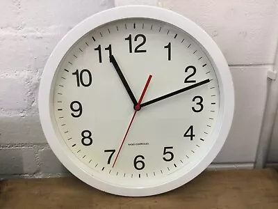 £22 • Buy White Plastic Framed Radio Controlled Kitchen Clock