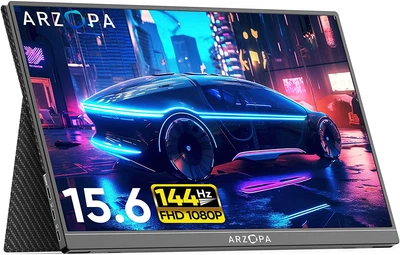 $346.95 • Buy ARZOPA Portable Monitor, 15.6'' 144Hz FHD 1080P Portable Gaming Monitor With HDR