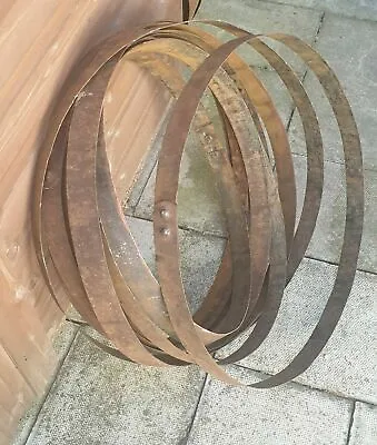 3 X Metal Whisky Barrel Hoop • £24.95