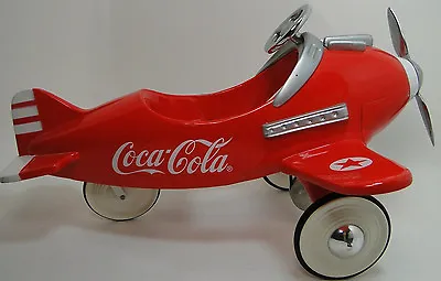 Coca Cola MINI Pedal Car Plane WW2 Metal Ford Aircraft P51 Mustang 1967 1969 • $299