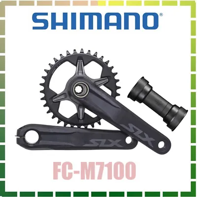 $127.99 • Buy Shimano SLX FC-M7100 1x12 Speed Hollowtech II Crankset 170mm 34T MTB BB MT800