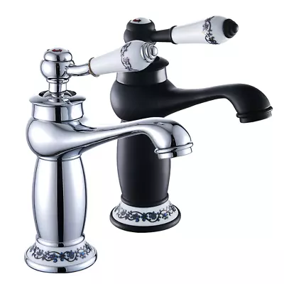 Luxury Victorian Modern Chrome Bathroom Tap Basin Sink Mixer Bath Cloakroom-* • £56.89