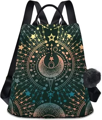 ALAZA Moon & Star Alchemy Magical Backpack Purse For Women Anti Theft Fashion Ba • $80.34