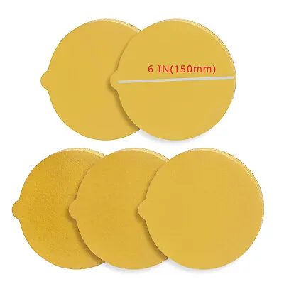 DA Sander Sandpaper 6 Inch PSA Sanding Disc 40-1000 Grit Adhesive Back 50 Pack • $21.99