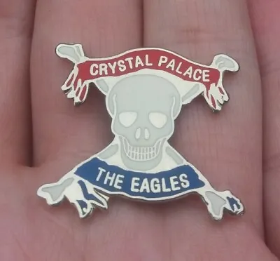 £7 • Buy Crystal Palace The Eagles Skull & Crossbones Pin Badge Cpfc Selhurst Park Rare