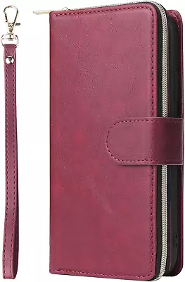 Case For Iphone 15 Iphone 15 Wallet Phone Case Premium Zipper Large Space Flip • £26.02