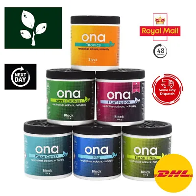 ONA Block 170g Odour Control Neutraliser Eliminate Smells Hydroponics FAST POST • £9.45