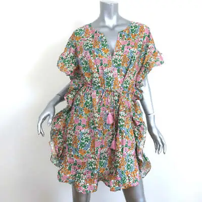 J.Crew Side-Ruffle Tunic Dress Liberty Mini Floral Print Cotton Size Medium NEW • $150