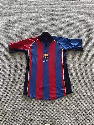 NIKE Barcelona Spain 2001/2003 Football Soccer Jersey. Youth XL. LFP F.C.P • $39.99