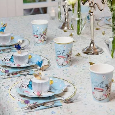 Alice In Wonderland Party Cups | Character Afternoon Tea Party Wedding X8 • $9.89